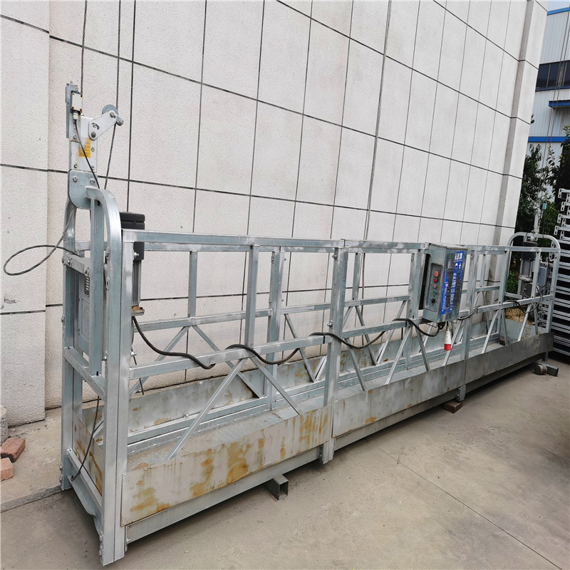  Plate-forme suspendue de nettoyage de façade de bâtiment du berceau Zlp630 d'échafaudage électrique 
